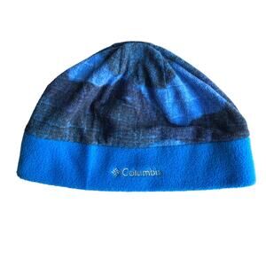 Columbia Blue Fast Trek Lightweight Embroidered Logo Youth Winter Beanie Hat